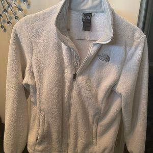 The north face osito white fleece jacket
